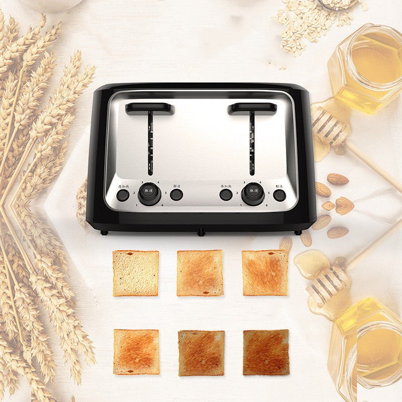 Grille-pain automatique multifonction à quatre fentes pour usage domestique - IVOIRART.COM
