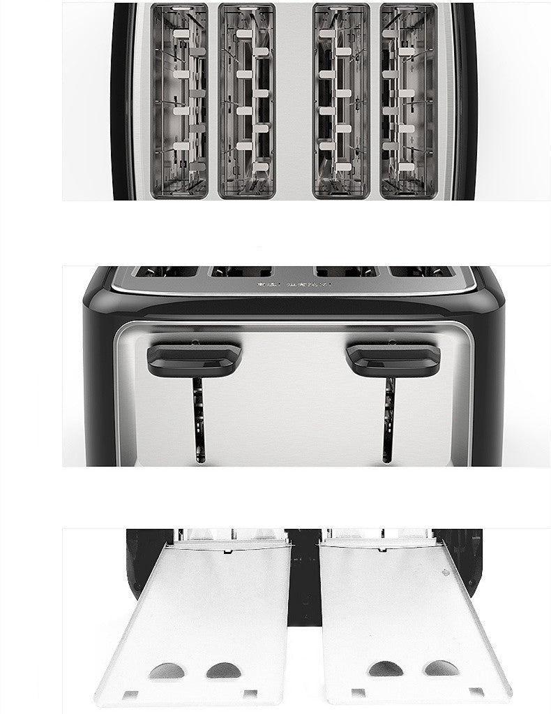 Grille-pain automatique multifonction à quatre fentes pour usage domestique - IVOIRART.COM