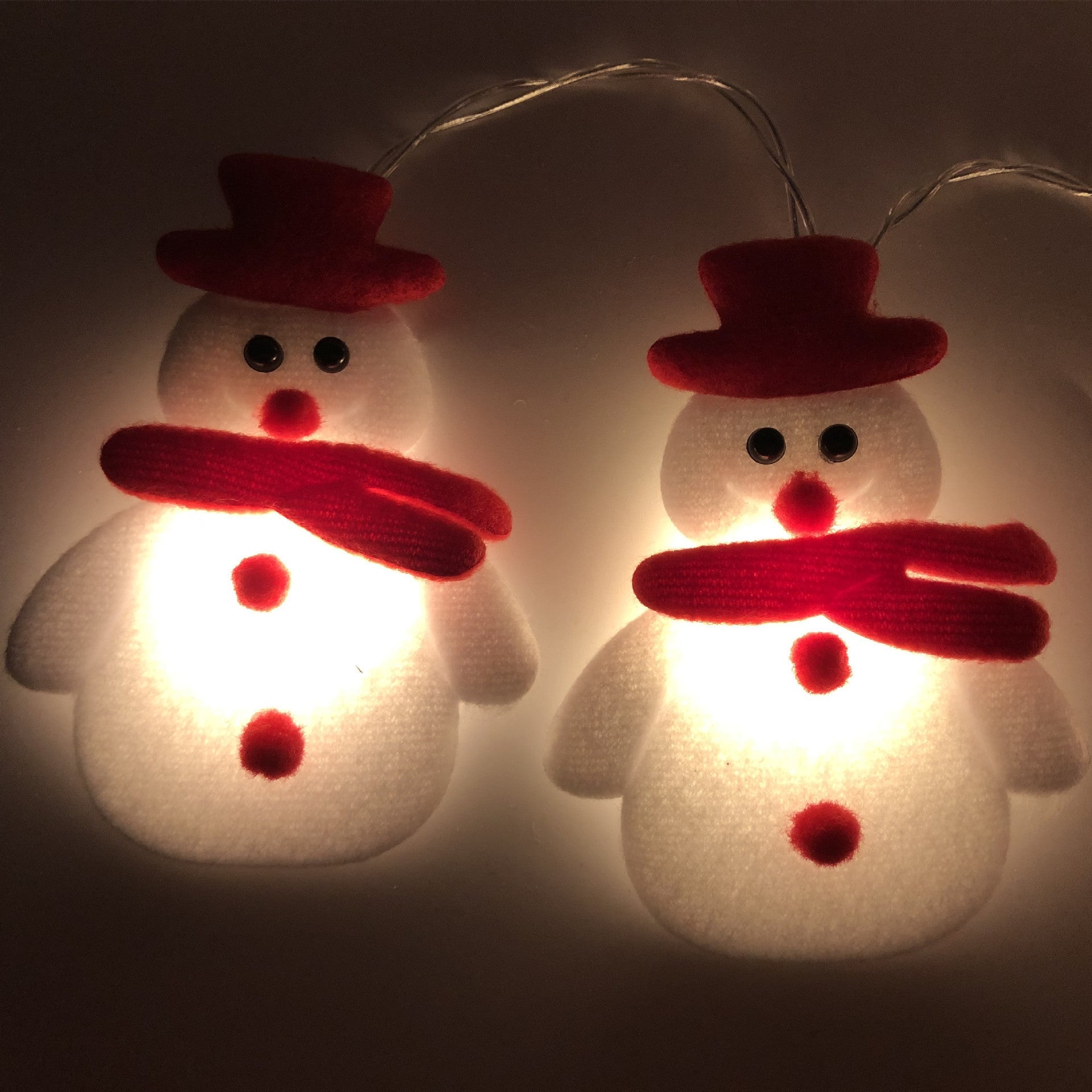 Guirlande lumineuse à LED bonhomme de neige Noël décoration pour maison Fête - IVOIRART.COM