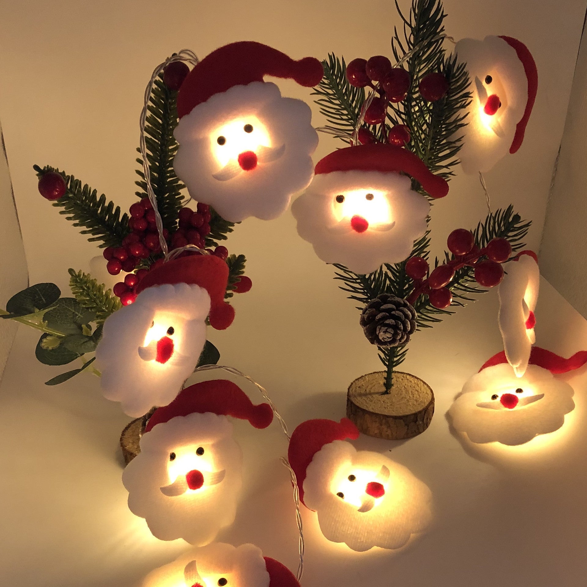 Guirlande lumineuse à LED bonhomme de neige Noël décoration pour maison Fête - IVOIRART.COM