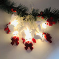 Guirlande lumineuse à LED bonhomme de neige Noël décoration pour maison Fête - IVOIRART.COM