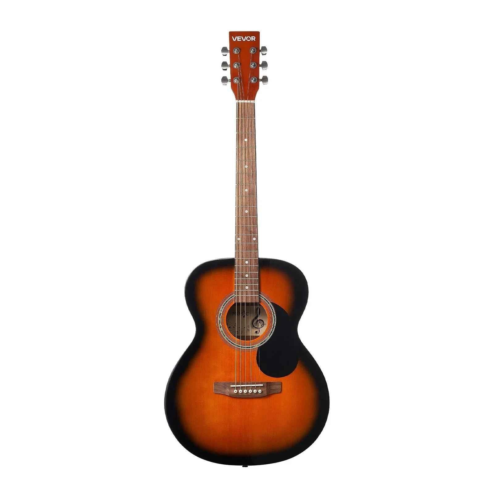 Guitare Acoustique Dreadnought 40 po, 6 cordes Sunburst – Pack Débutant avec Étui, Accordeur, Sangle, Cordes en Acier, Picks, Capodastre, Table et touche en Palissandre Rosewood, Pour Adultes et Joueurs Confirmés - IVOIRART.COM