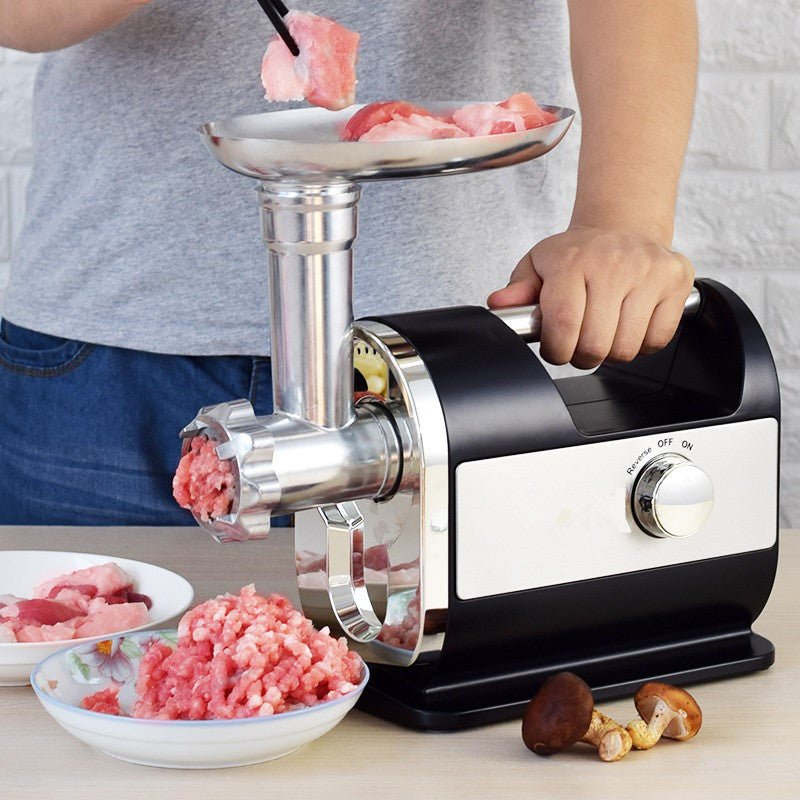 Hachoir Électrique Simple et Élégant pour Viande, Style Industriel Mat Noir - IVOIRART.COM