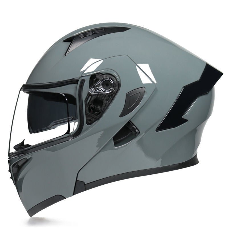 Half Helmet Helmet Personality Winter Locomotive Gray - IVOIRART.COM