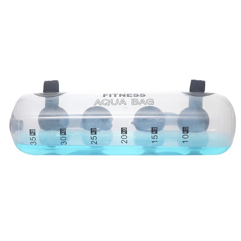Haltère d'entraînement transparent cylindrique supportant le poids fitness 5-35 kg - IVOIRART.COM