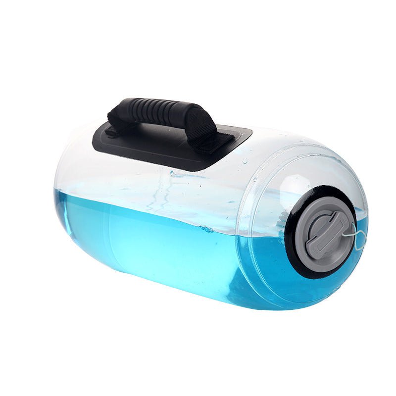 Haltère d'entraînement transparent cylindrique supportant le poids fitness 5-35 kg - IVOIRART.COM