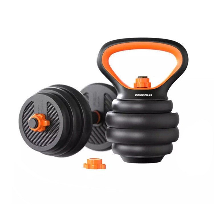 Haltères, Kettlebells et Barres Polyvalentes Combinaison Multifonction Six-en-Un - IVOIRART.COM