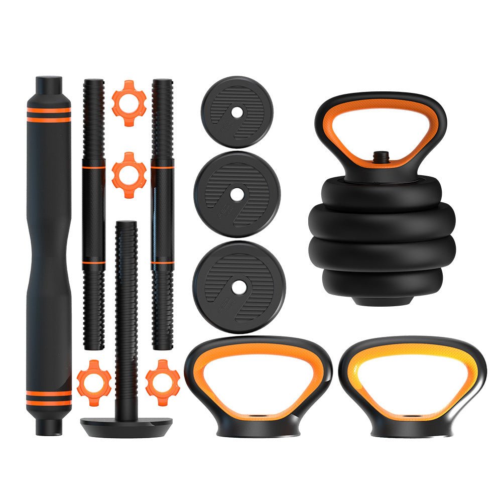Haltères, Kettlebells et Barres Polyvalentes Combinaison Multifonction Six-en-Un - IVOIRART.COM
