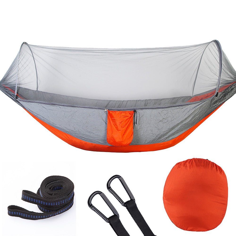 Hamac Automatique à Ouverture Rapide avec Moustiquaire Intégrée Confortable - IVOIRART.COM