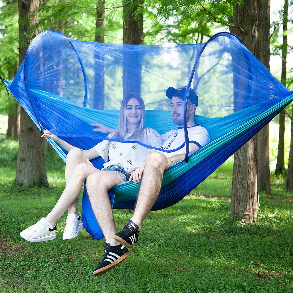 Hamac Automatique à Ouverture Rapide avec Moustiquaire Intégrée Confortable - IVOIRART.COM