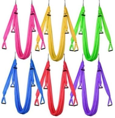 Hamac de Yoga Antigravité - Suspendu, Robuste et Multi-couleurs pour Fitness Aérien - IVOIRART.COM