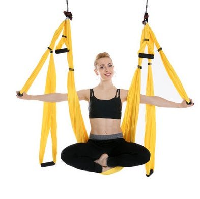 Hamac de Yoga Antigravité - Suspendu, Robuste et Multi-couleurs pour Fitness Aérien - IVOIRART.COM