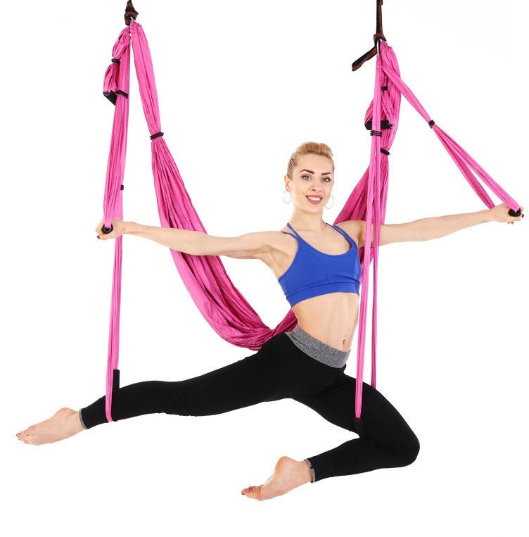 Hamac de Yoga Antigravité - Suspendu, Robuste et Multi-couleurs pour Fitness Aérien - IVOIRART.COM