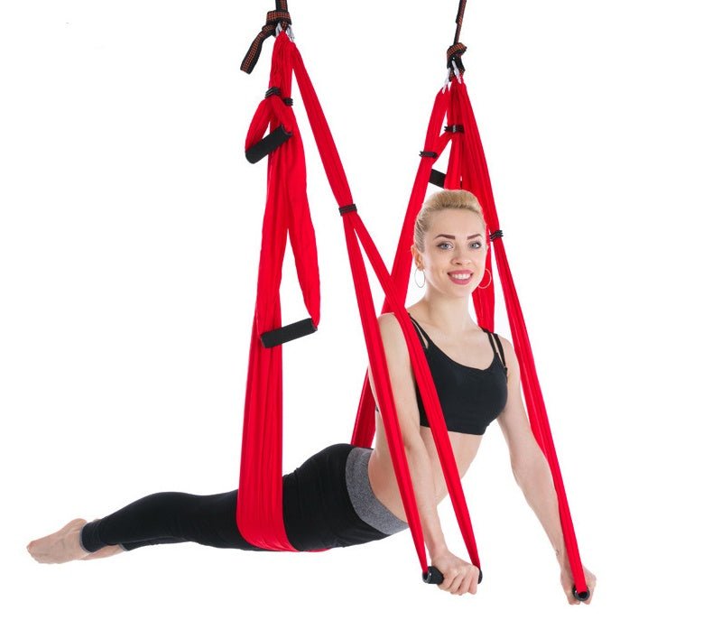 Hamac de Yoga Antigravité - Suspendu, Robuste et Multi-couleurs pour Fitness Aérien - IVOIRART.COM
