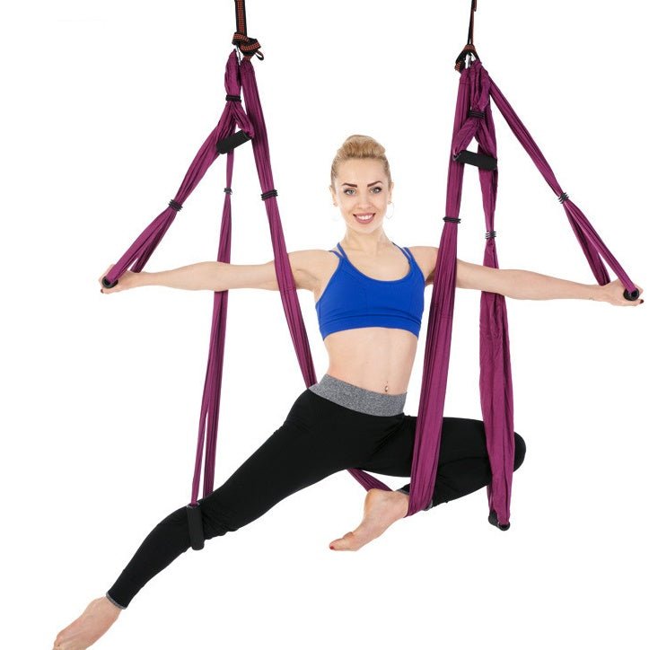 Hamac de Yoga Antigravité - Suspendu, Robuste et Multi-couleurs pour Fitness Aérien - IVOIRART.COM