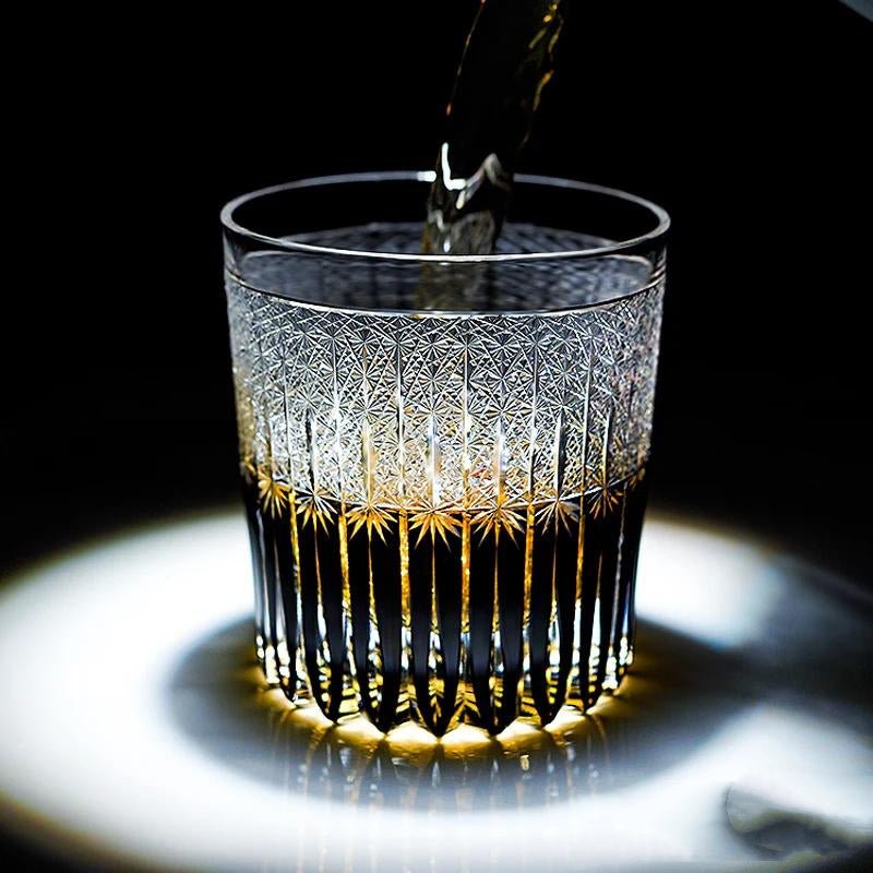 Hand Carved Crystal Glass Whiskey Glass - IVOIRART.COM