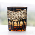 Hand Carved Crystal Glass Whiskey Glass - IVOIRART.COM