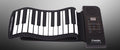 Hand roll piano 61 key folding piano thickening hand feel portable roll piano beginner keyboard - IVOIRART.COM