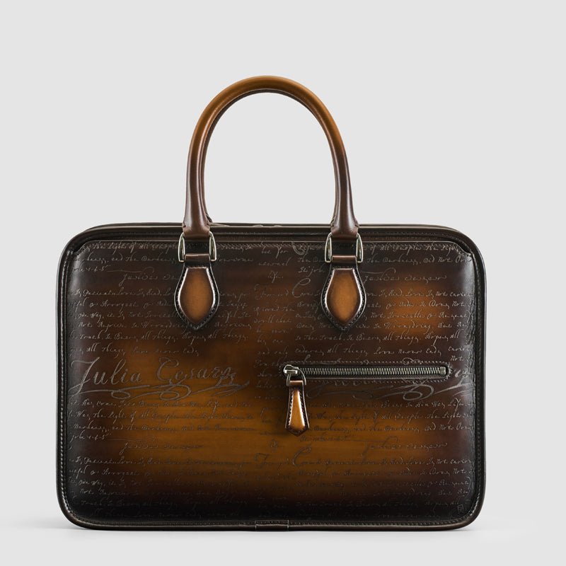 Hand-rubbed Vintage Business Bag - IVOIRART.COM