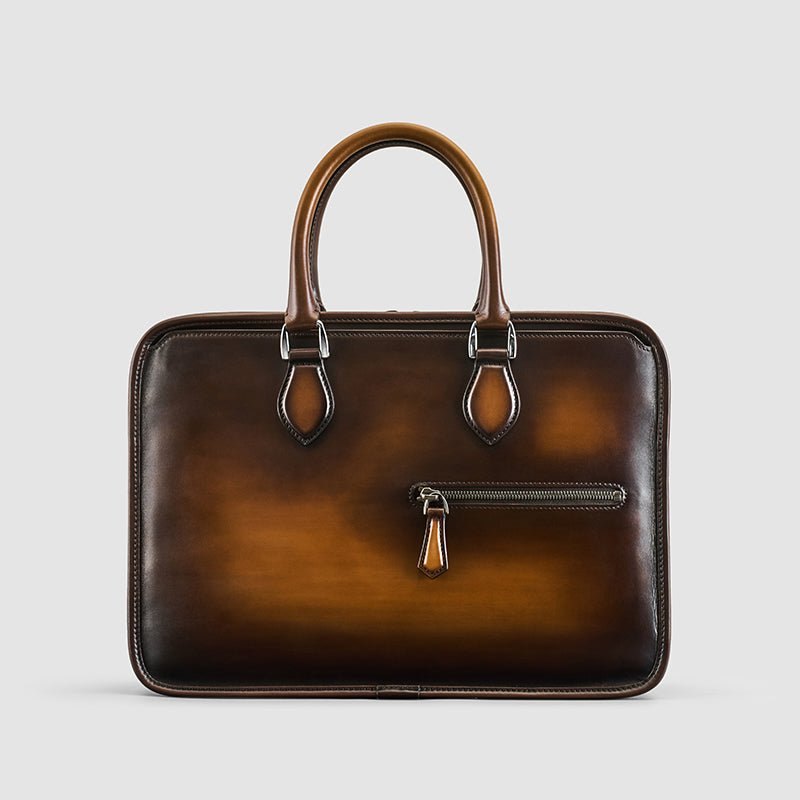 Hand-rubbed Vintage Business Bag - IVOIRART.COM