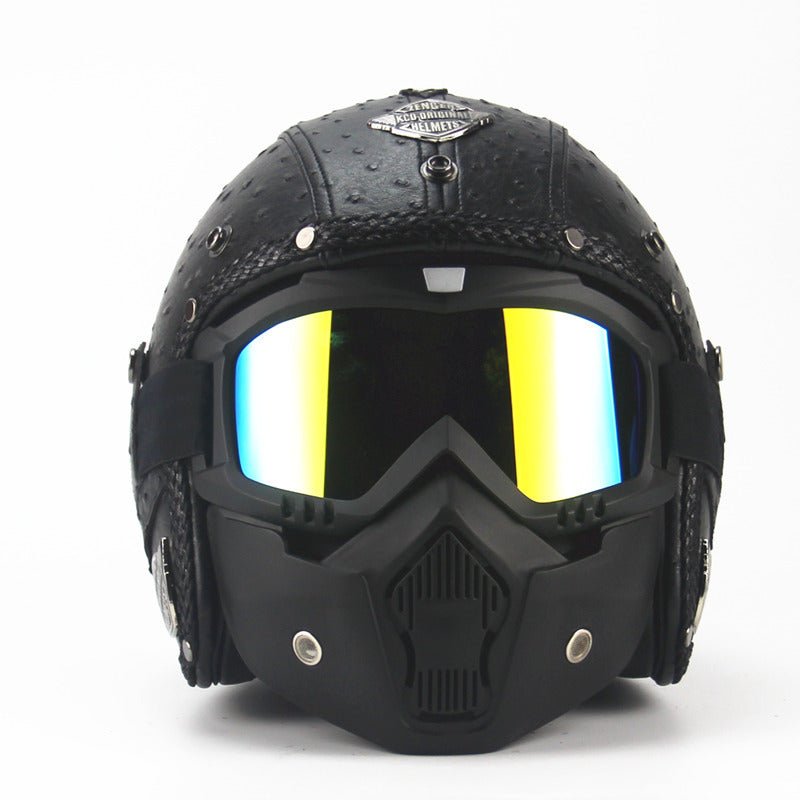 Handmade four seasons characteristic retro Halley helmet - IVOIRART.COM