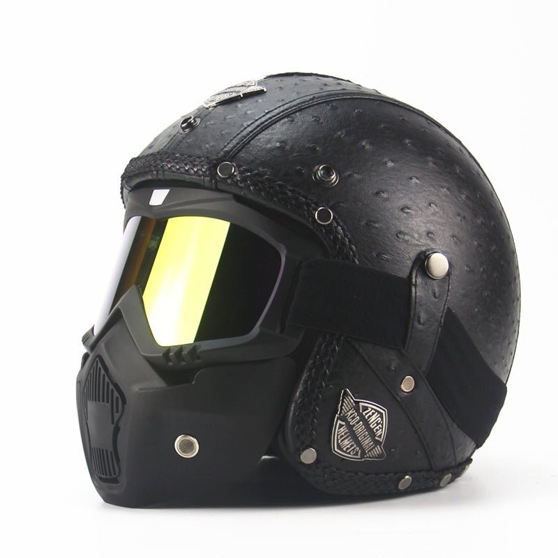 Handmade four seasons characteristic retro Halley helmet - IVOIRART.COM