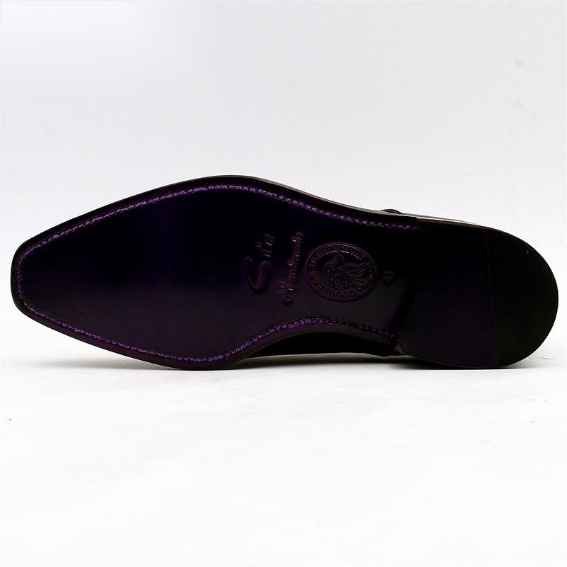 Handmade Men's Leather Boots With Cowhide Soles - IVOIRART.COM