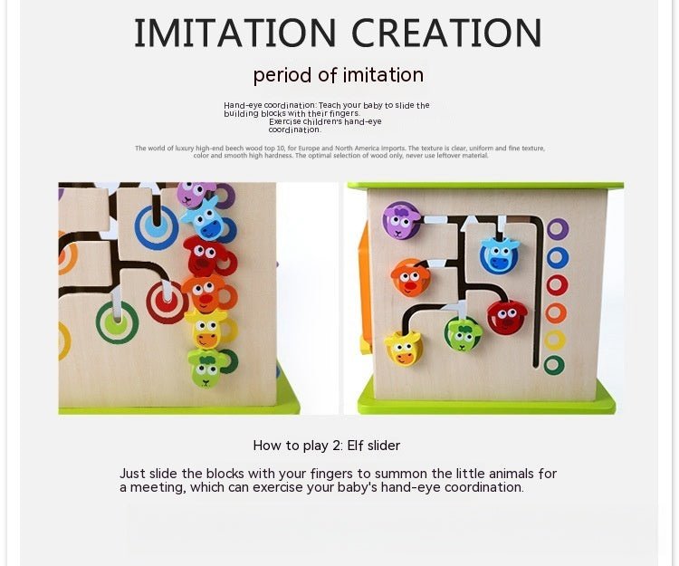 Happy Farm Game Box Bead-stringing Toy Treasure Chest Complex Beaded Baby Large Baby Children Educational Toys - IVOIRART.COM