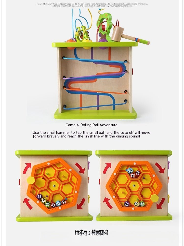 Happy Farm Game Box Bead-stringing Toy Treasure Chest Complex Beaded Baby Large Baby Children Educational Toys - IVOIRART.COM