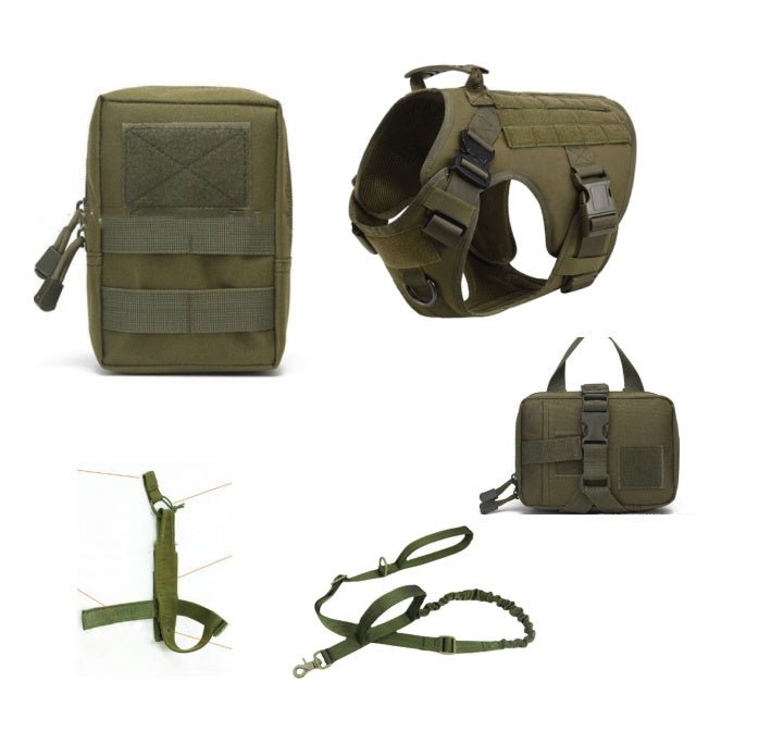 Harnais Tactique pour Chien Vest K9 d'Entraînement Chiens Toutes Races - IVOIRART.COM