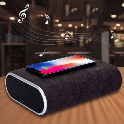 Haut-parleur avec chargeur sans fil intégré, Bluetooth, protection haute tension - IVOIRART.COM