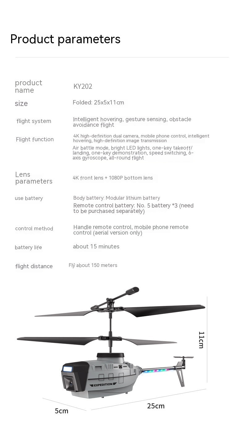 Hélicoptère Induction Heifeng UAV de Reconnaissance avec Évitement d'Obstacles - IVOIRART.COM