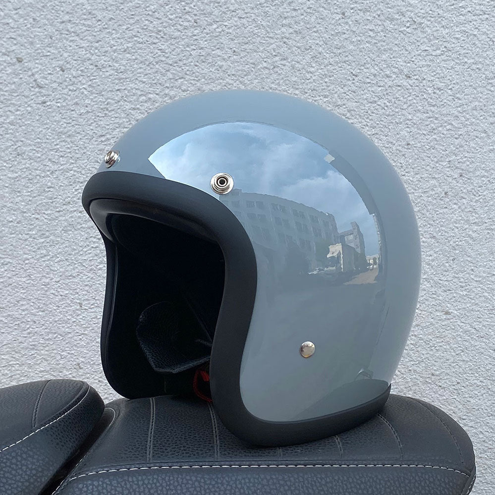 Helmet Half Helmet Retro Helmet FRP Motorcycle Helmet - IVOIRART.COM