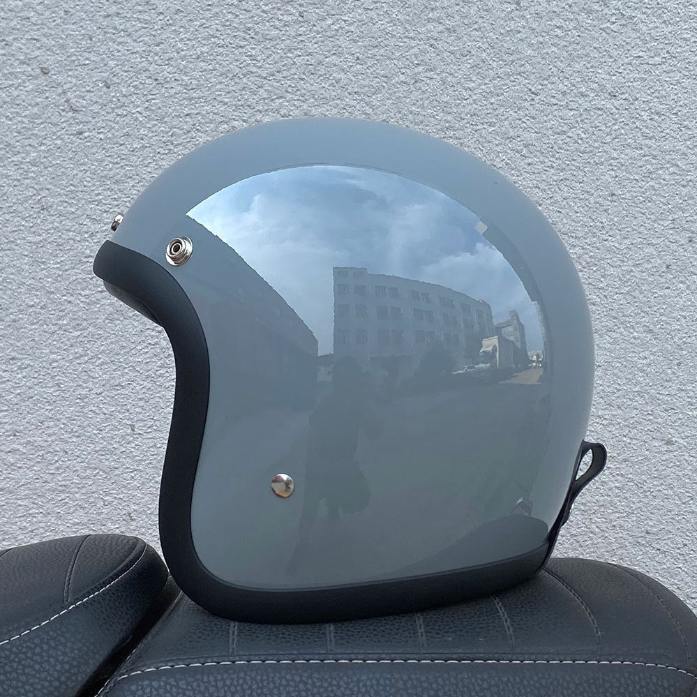 Helmet Half Helmet Retro Helmet FRP Motorcycle Helmet - IVOIRART.COM