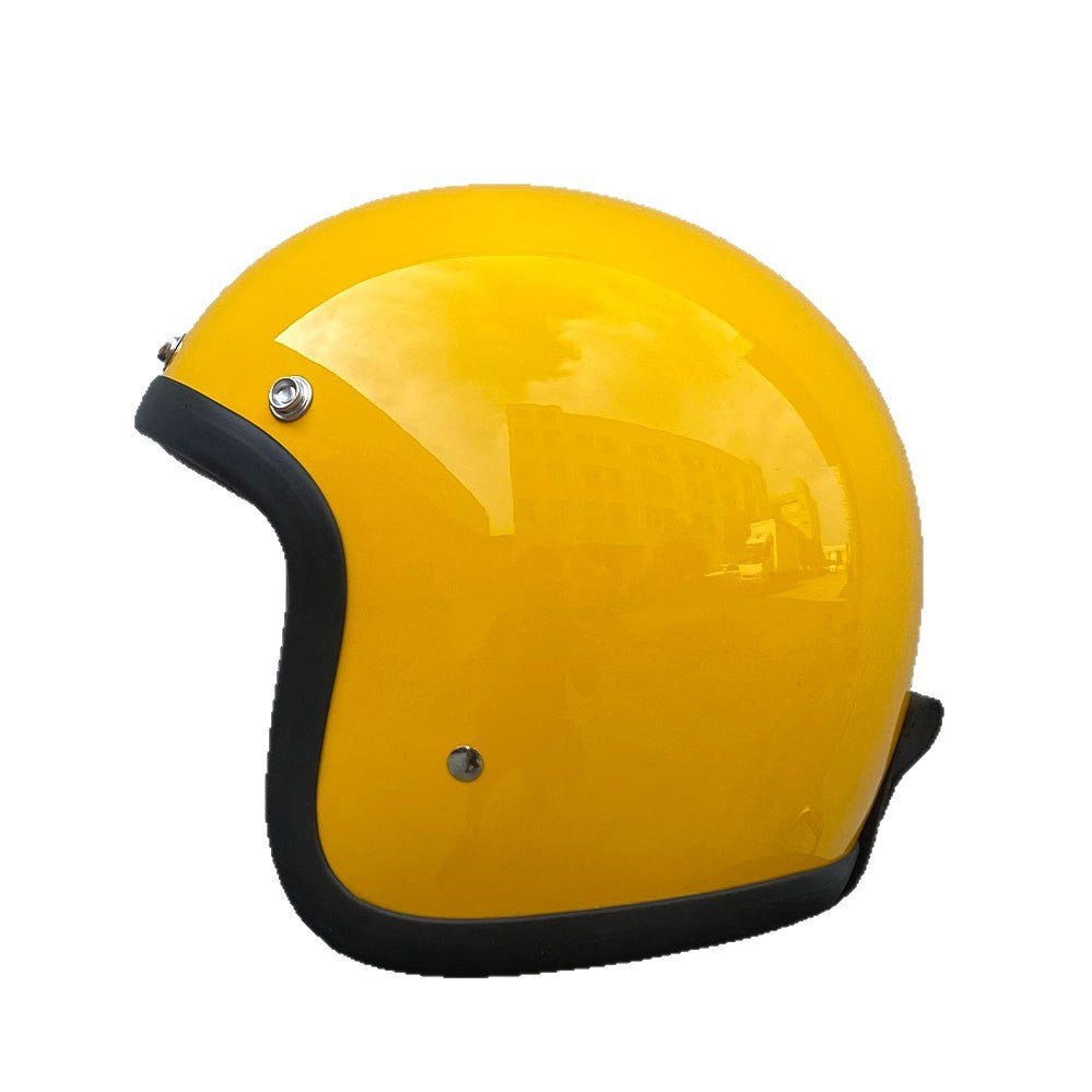 Helmet Half Helmet Retro Helmet FRP Motorcycle Helmet - IVOIRART.COM