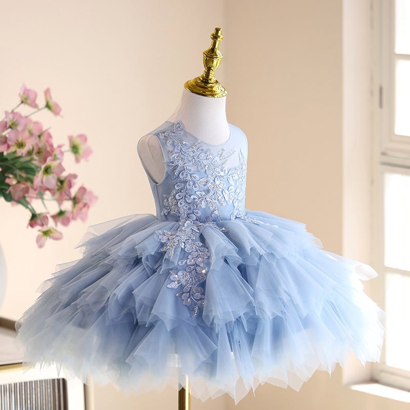 High-end Affordable Luxury Minority Children Birthday Princess Dress Tulle Tutu - IVOIRART.COM