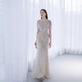 High End Luxury Tassel Fishtail Evening Dress - IVOIRART.COM