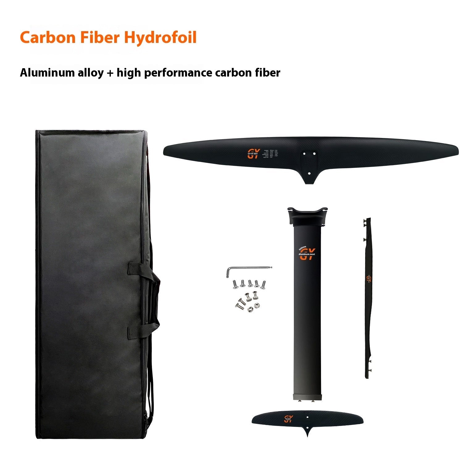 High-performance Carbon Fiber Racing Surfing Unpowered Hydrofoil - IVOIRART.COM