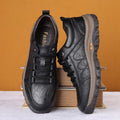 High top leather shoes anti slip men's snow boots - IVOIRART.COM