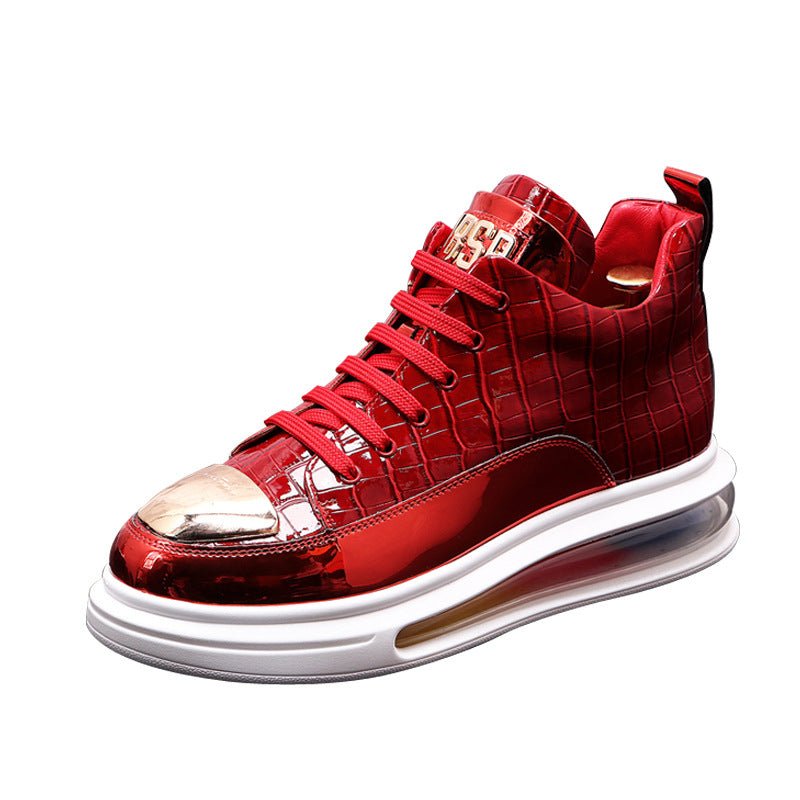 High-Top Shoes Fashion All-Match Trendy Men's Casual Short Boots - IVOIRART.COM