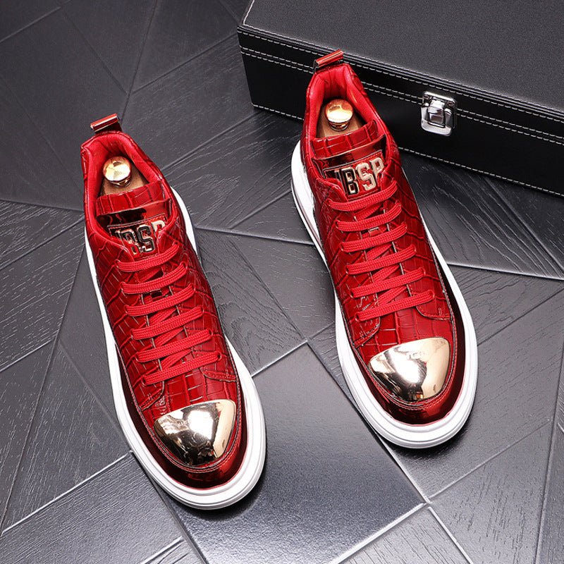 High-Top Shoes Fashion All-Match Trendy Men's Casual Short Boots - IVOIRART.COM