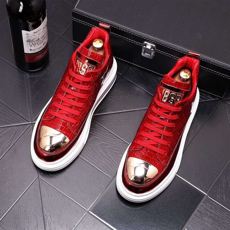 High-Top Shoes Fashion All-Match Trendy Men's Casual Short Boots - IVOIRART.COM