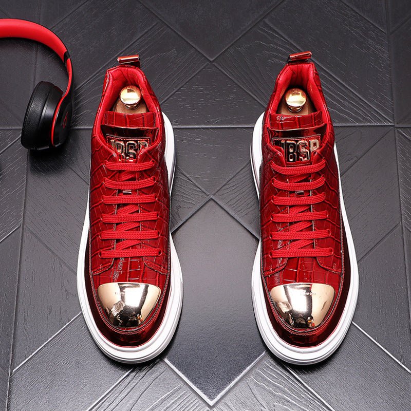 High-Top Shoes Fashion All-Match Trendy Men's Casual Short Boots - IVOIRART.COM