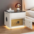 Home Bedroom Multi-functional Smart Safe Bedside Table Wireless Integrated Charging Safe - IVOIRART.COM