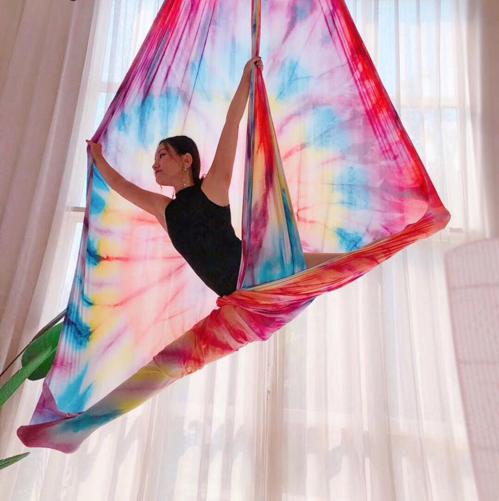 Home Color Gradient Aerial Yoga Hammock Fabric - IVOIRART.COM
