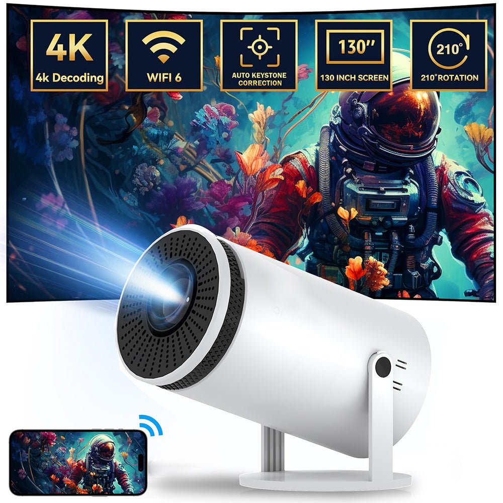 Home HD Projector Bluetooth Portable Mini 4K Mini Phone Y5S Home Theater Projector - IVOIRART.COM