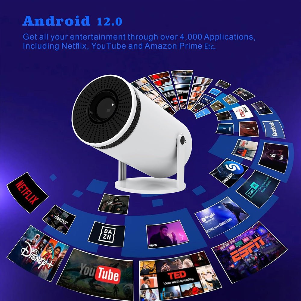 Home HD Projector Bluetooth Portable Mini 4K Mini Phone Y5S Home Theater Projector - IVOIRART.COM