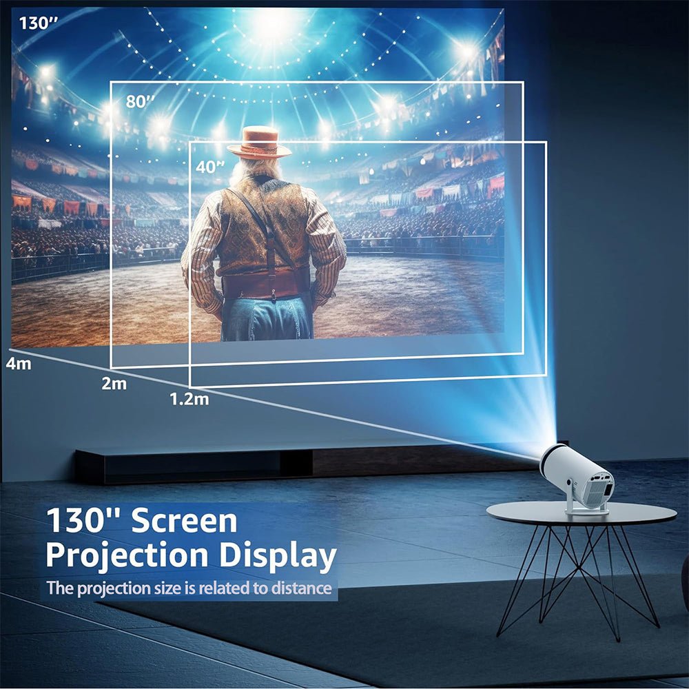 Home HD Projector Bluetooth Portable Mini 4K Mini Phone Y5S Home Theater Projector - IVOIRART.COM