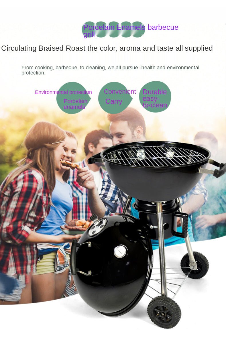 Home Outdoor BBQ Grill Portable Grill 3.5 Inch Charcoal Grill Heat Resistant Pressure Resistant Grill - IVOIRART.COM