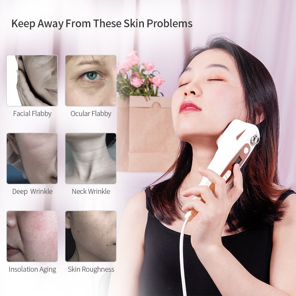 Home V Face Lifting Ultrasonic Knife Lifting Anti-aging Beauty Instrument - IVOIRART.COM